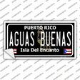 Aguas Buenas Puerto Rico Black Novelty Sticker Decal Small