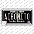 Aibonito Puerto Rico Black Novelty Sticker Decal Small