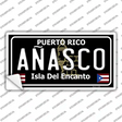 Anasco Puerto Rico Black Novelty Sticker Decal Small