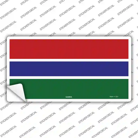 Gambia Flag Novelty Sticker Decal