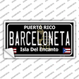 Barceloneta Puerto Rico Black Novelty Sticker Decal Small