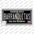 Barranquitas Puerto Rico Black Novelty Sticker Decal Small