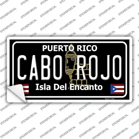 Cabo Rojo Puerto Rico Black Novelty Sticker Decal Small