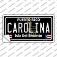 Carolina Puerto Rico Black Novelty Sticker Decal Small