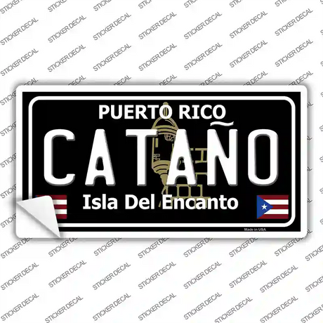 Catano Puerto Rico Black Novelty Sticker Decal Small