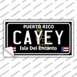 Cayey Puerto Rico Black Novelty Sticker Decal Small