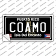 Coamo Puerto Rico Black Novelty Sticker Decal Small