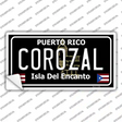 Corozal Puerto Rico Black Novelty Sticker Decal Small