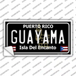 Guayama Puerto Rico Black Novelty Sticker Decal Small