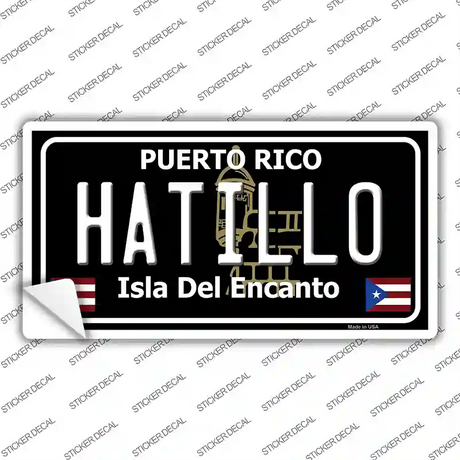 Hatillo Puerto Rico Black Novelty Sticker Decal Small