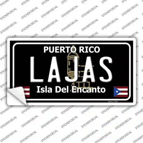 Lajas Puerto Rico Black Novelty Sticker Decal Small