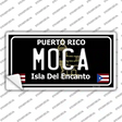 Moca Puerto Rico Black Novelty Sticker Decal Small