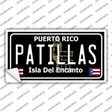 Patillas Puerto Rico Black Novelty Sticker Decal Small