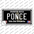 Ponce Puerto Rico Black Novelty Sticker Decal Small