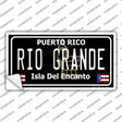 Rio Grande Puerto Rico Black Novelty Sticker Decal Small