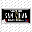 San Juan Puerto Rico Black Novelty Sticker Decal Small