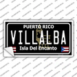 Villalba Puerto Rico Black Novelty Sticker Decal Small