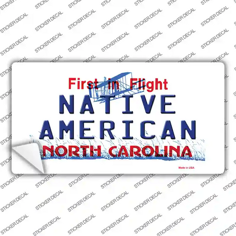 North Carolina Native American Novelty Sticker Decal Small