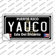 Yauco Puerto Rico Black Novelty Sticker Decal Small