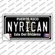 Nyrican Puerto Rico Black Novelty Sticker Decal Small