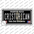 Cristorican Puerto Rico Black Novelty Sticker Decal Small