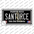 Santurce Puerto Rico Black Novelty Sticker Decal Small