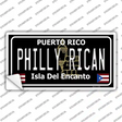 Philly Rican Puerto Rico Black Novelty Sticker Decal Small