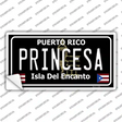 Princesa Puerto Rico Black Novelty Sticker Decal Small