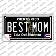 Best Mom Puerto Rico Black Novelty Sticker Decal Small