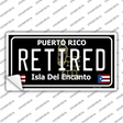 Retired Puerto Rico Black Novelty Sticker Decal Small