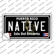 Native Puerto Rico Black Novelty Sticker Decal Small