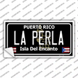 La Perla Puerto Rico Black Novelty Sticker Decal Small