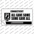 Connecticut POW MIA Some Gave All Novelty Sticker Decal Small