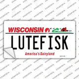 Lutefisk Wisconsin Novelty Sticker Decal Small