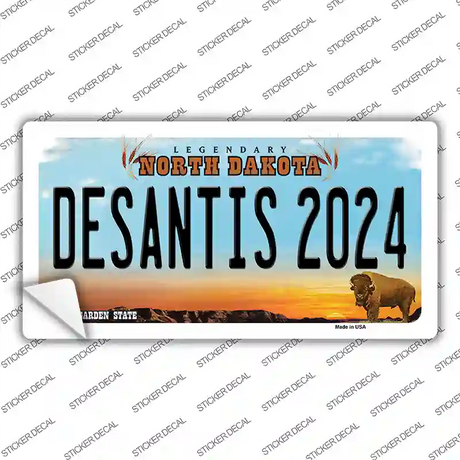 Desantis 2024 North Dakota Novelty Sticker Decal Small