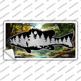 Fishing in the Pines Natures Escape Novelty Sticker Decal LP-14465s