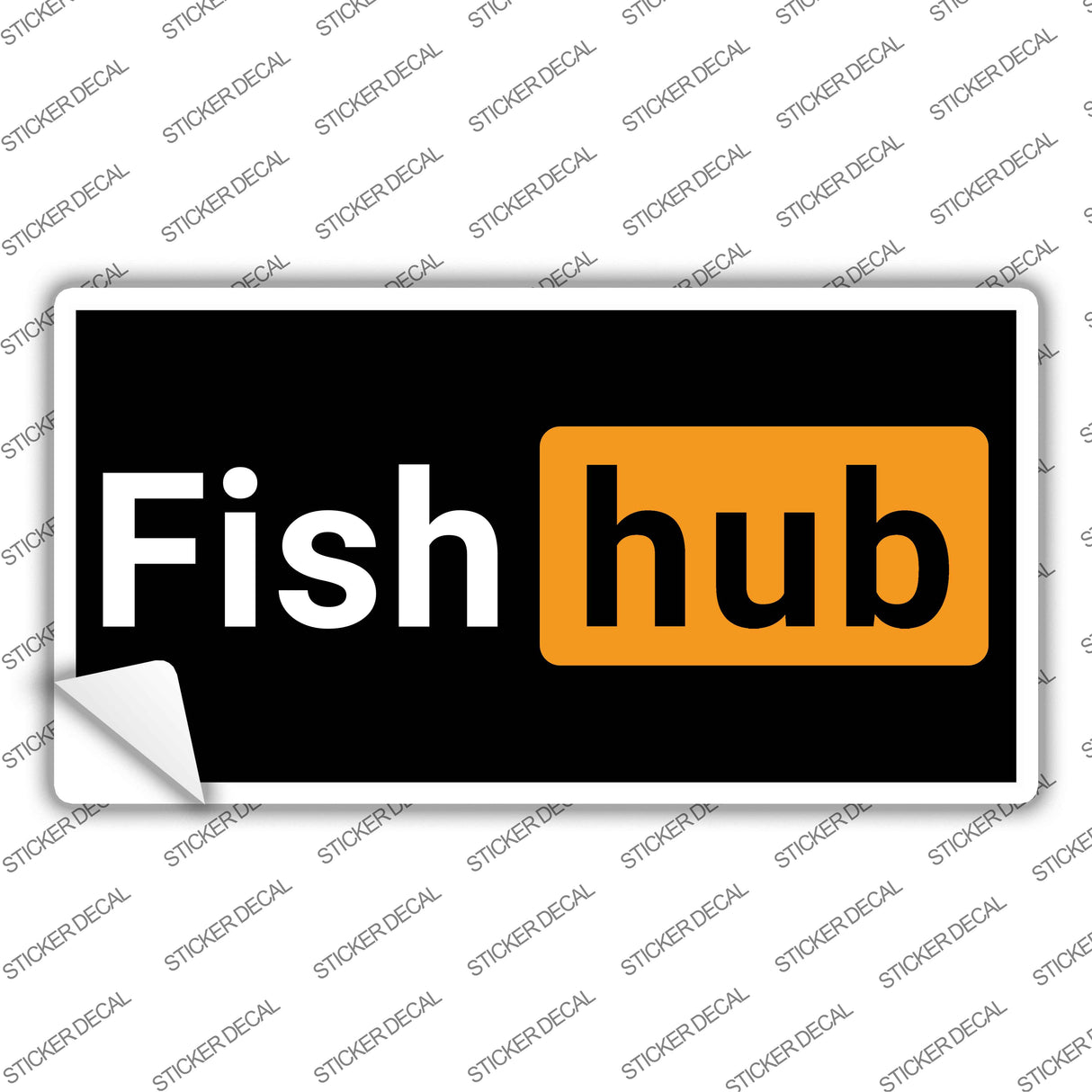 Fishhub Novelty Sticker Decal LP-14468s