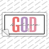 God Is Love Novelty Sticker Decal LP-14474s