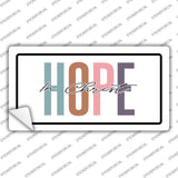 Hope In Christ Novelty Sticker Decal LP-14475s