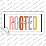 Rooted In Christ Novelty Sticker Decal LP-14481s