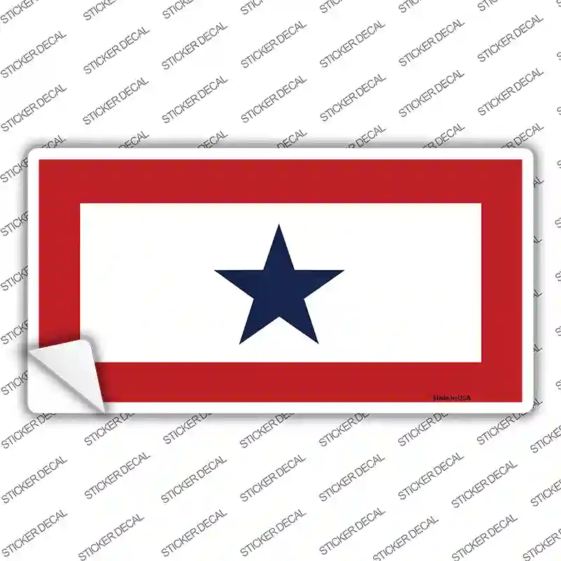 Blue Star One Novelty Sticker Decal Small