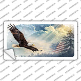 Sunrays & Eagle Novelty Sticker Decal LP-14520s