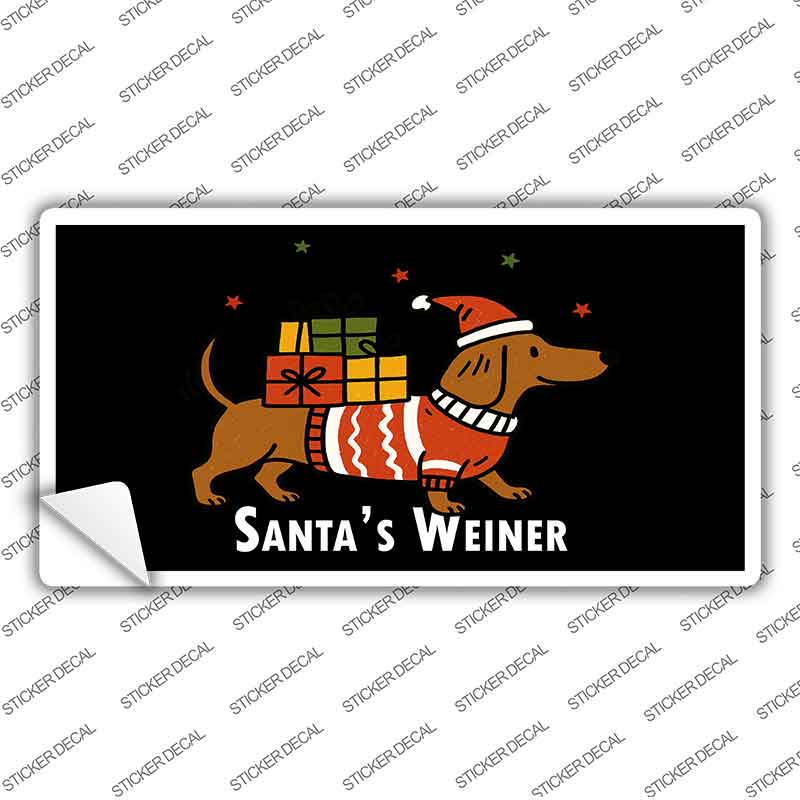 Santas Weiner Novelty Sticker Decal LP-14551s