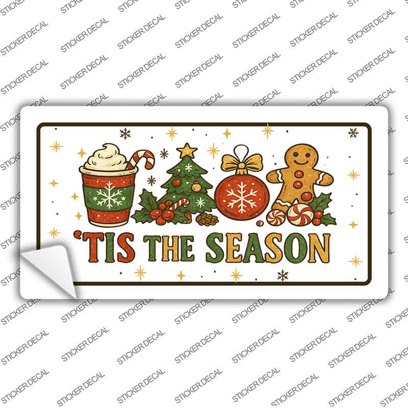 Tis the Season Novelty Sticker Decal LP-14554s