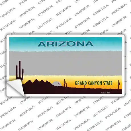 Arizona Gray State Blank Novelty Sticker Decal Small