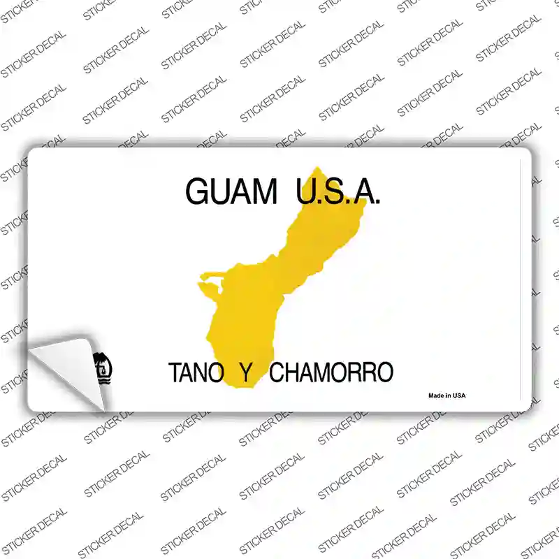Guam State Novelty Sticker Decal