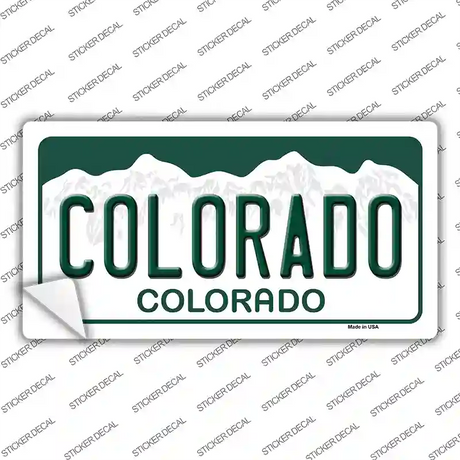 Colorado State Background Novelty Sticker Decal Small