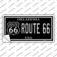 Route 66 Oklahoma Black Novelty Sticker Decal Small