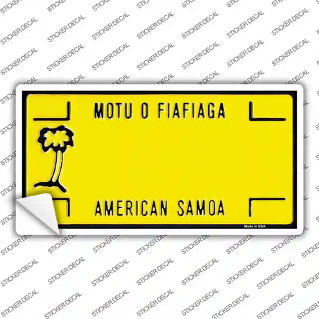 American Samoa Novelty Sticker Decal Small