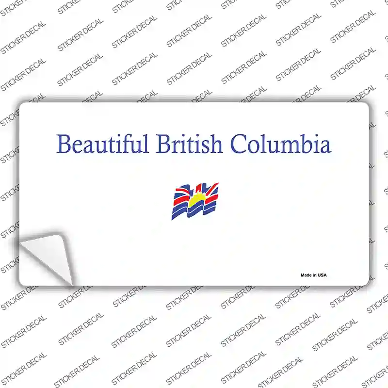 British Columbia Novelty Sticker Decal Small